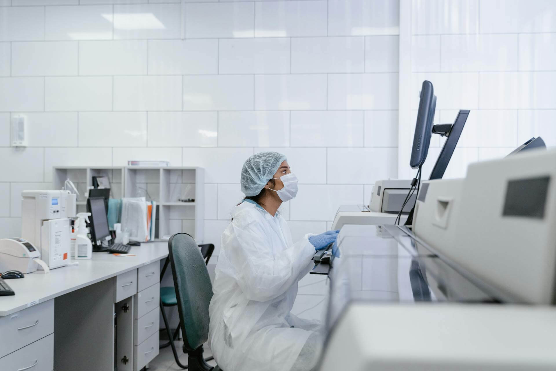 Química clínica en laboratorio